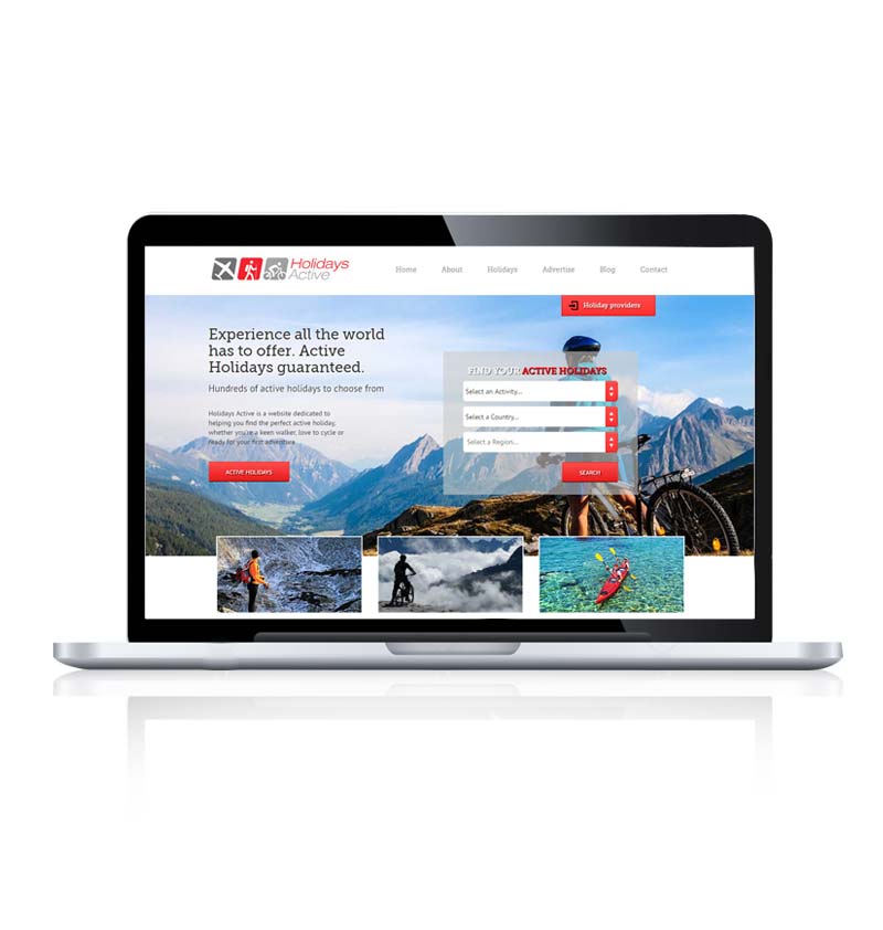 Travel company web design