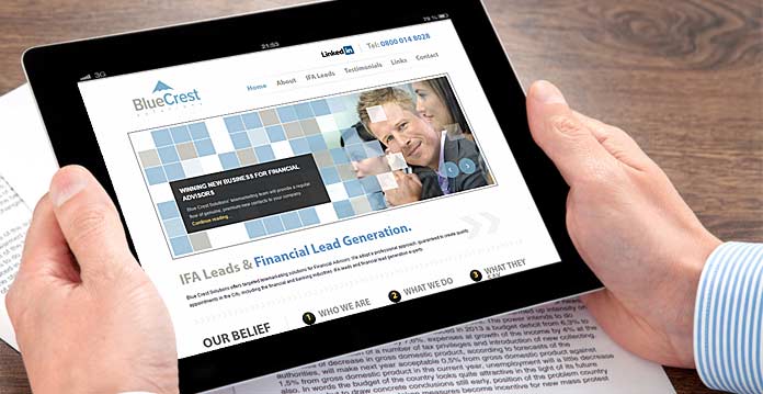 Financial company web designs