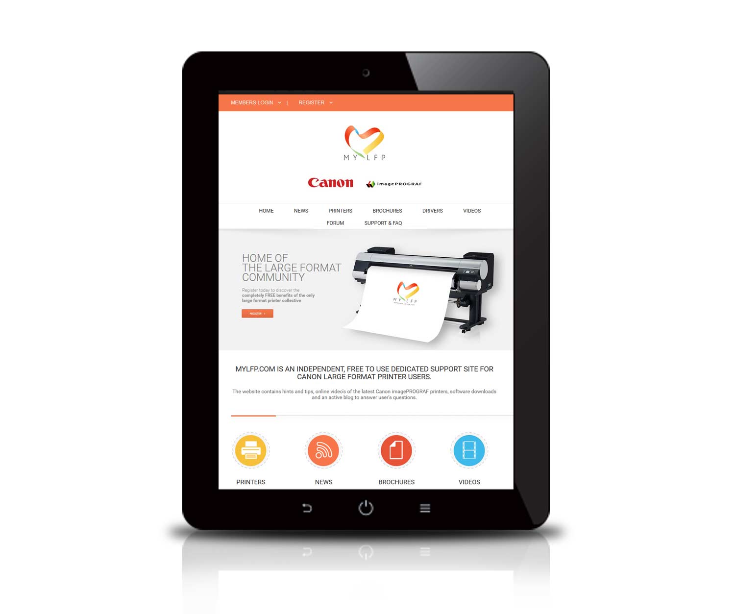 Web design for printing company